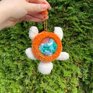 Crochet Starry Turtle Keychain Plush